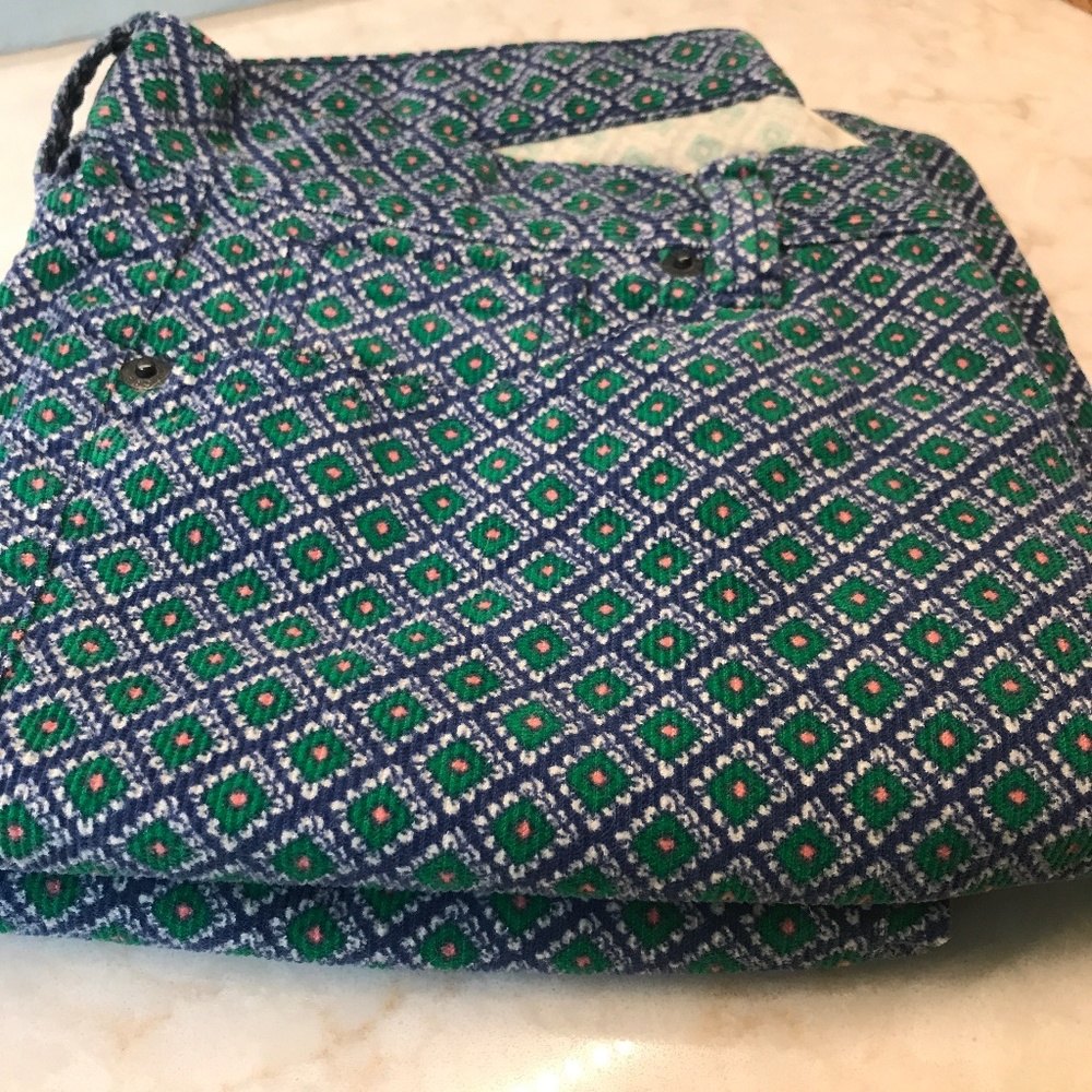 J. Crew Factory Green Toothpick Corduroys Size 28